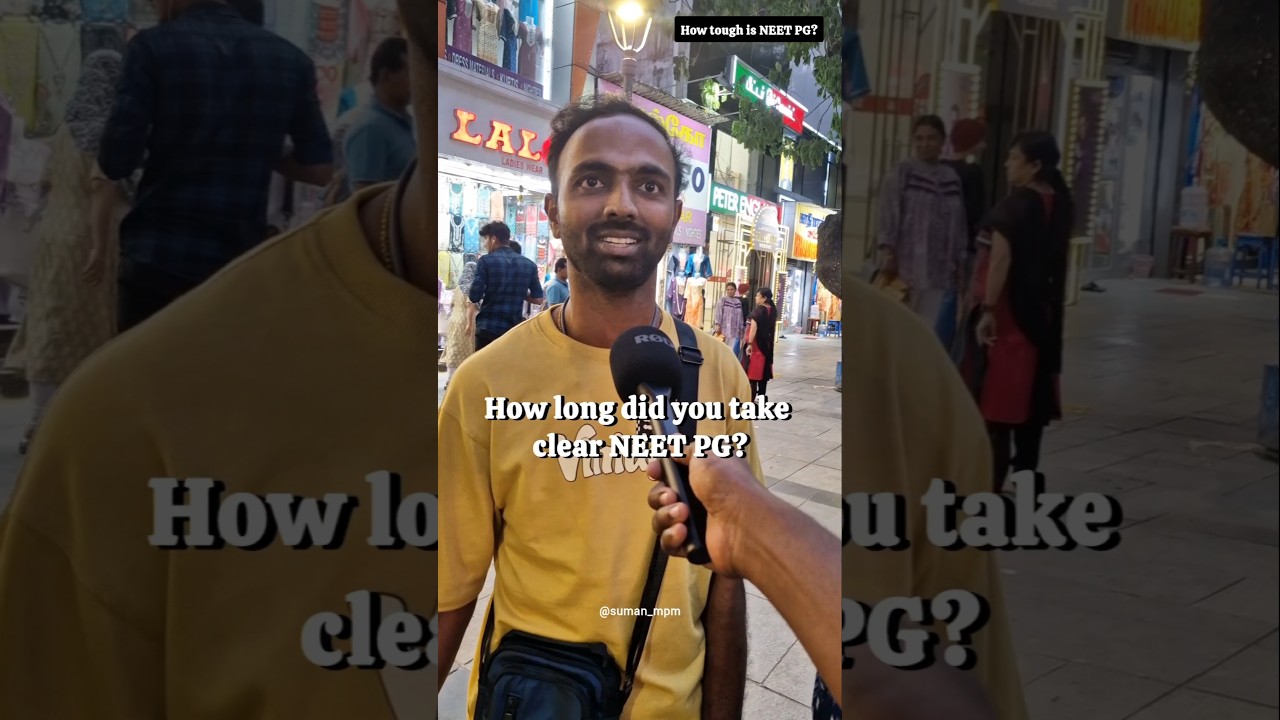 How tough is NEET PG? #streetinterviews