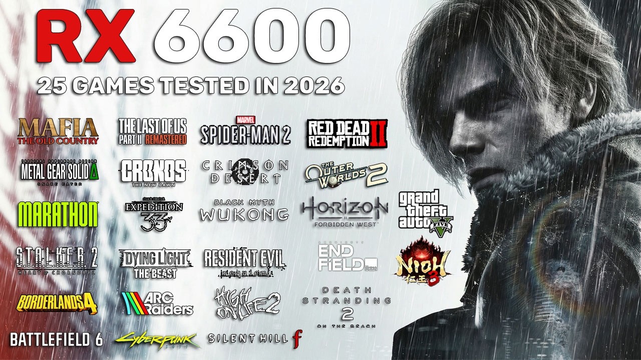 RX 6600 in 2026 - Test in 25 Games