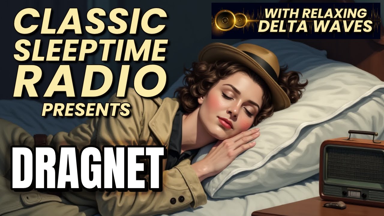 Dragnet Radio + Deep Sleep Binaural Beats | 10+ Hours of Classic Crime & Delta Waves