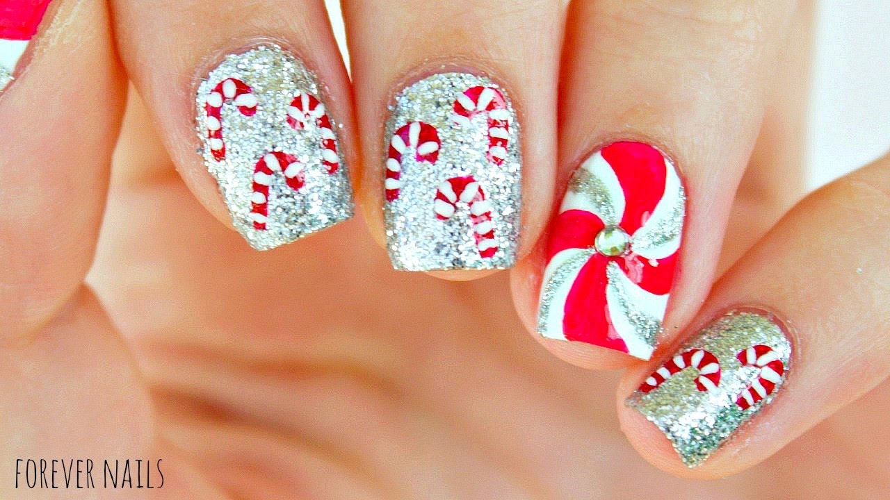 Candy Cane Nails