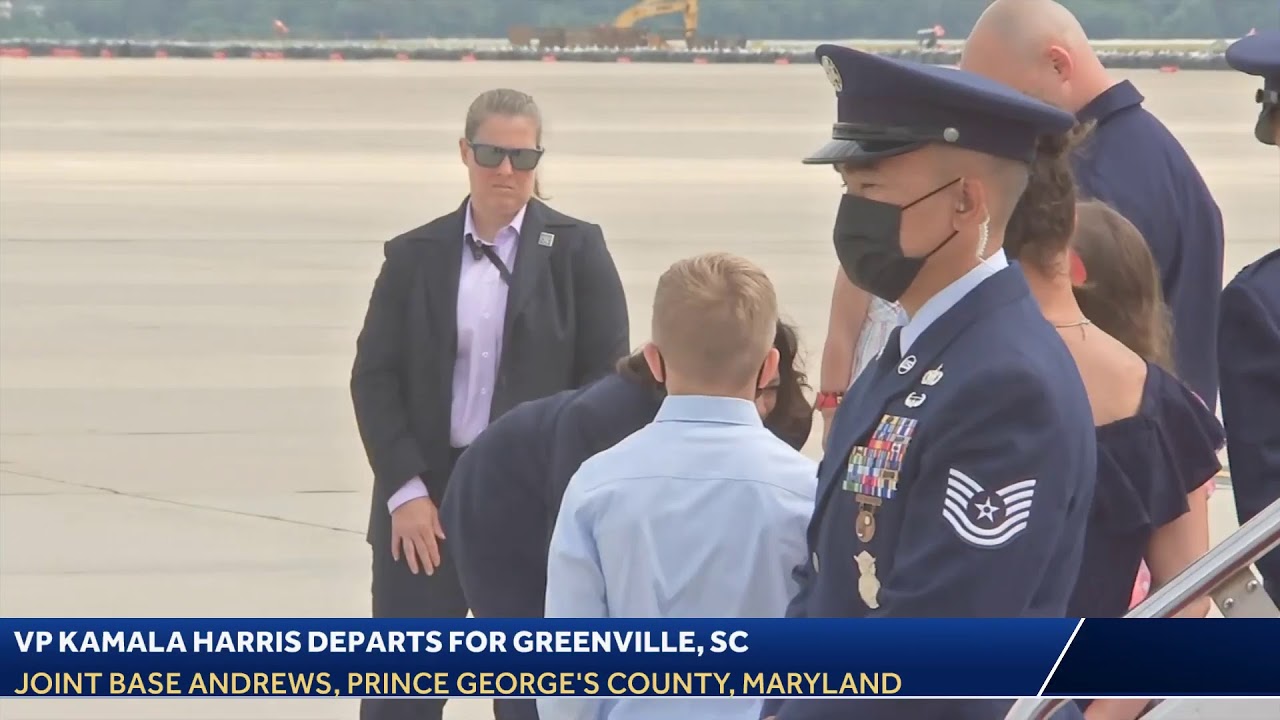VP Kamala Harris begins trip to Greenville