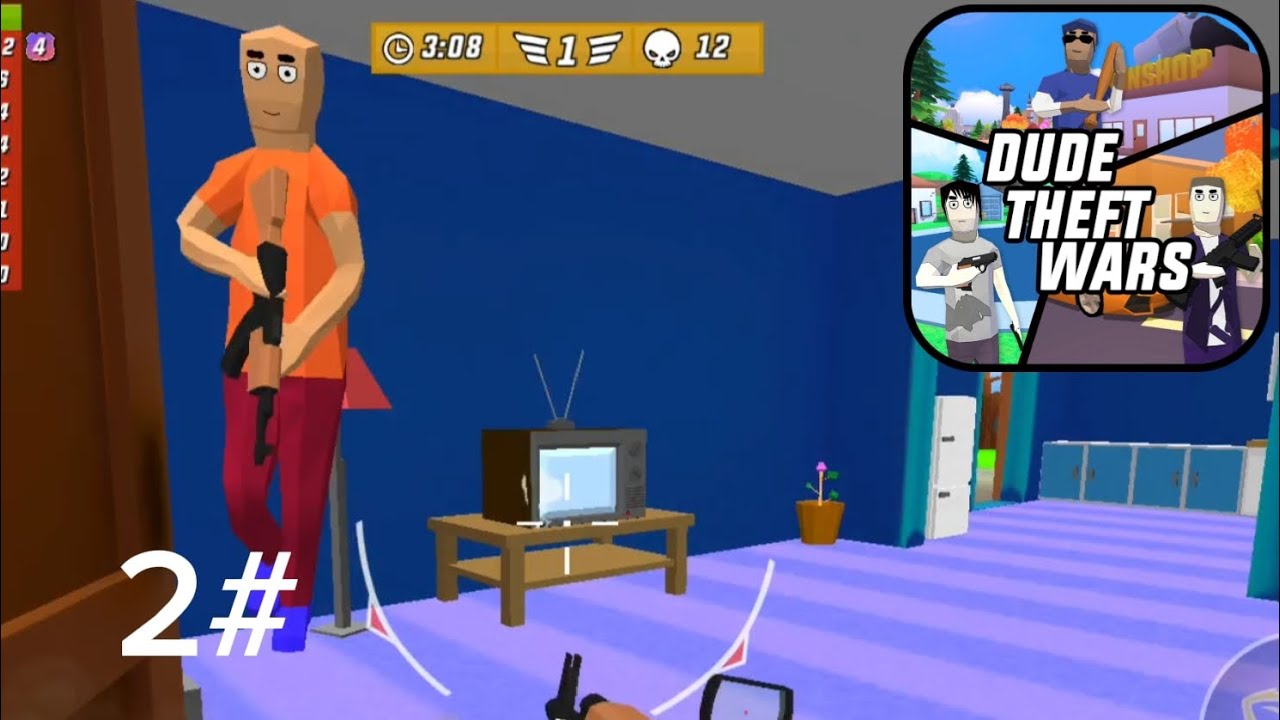 Gameplay 2# Dude theft wars Multiplayer 