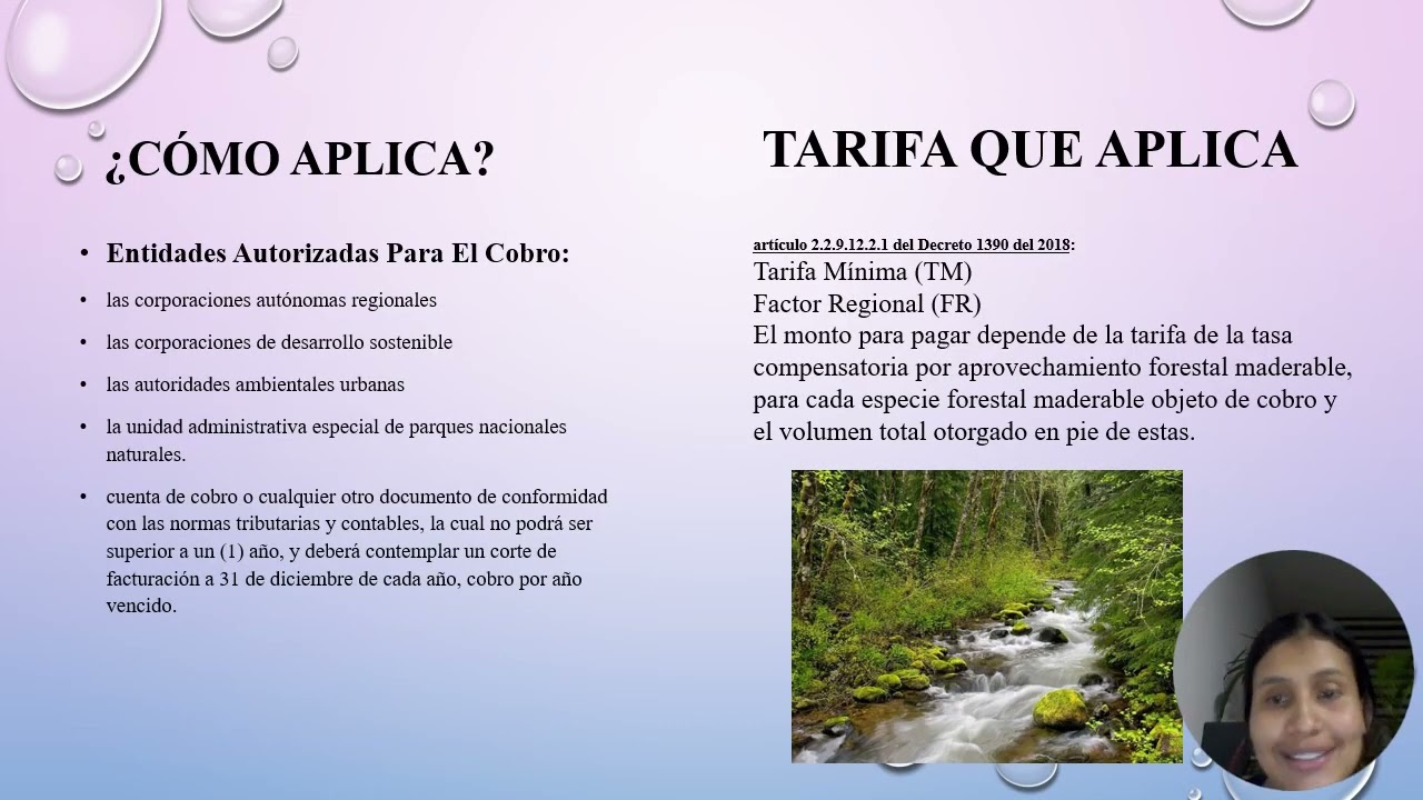 Tasa Compensatoria por Aprovechamiento Forestal Maderable en Bosques