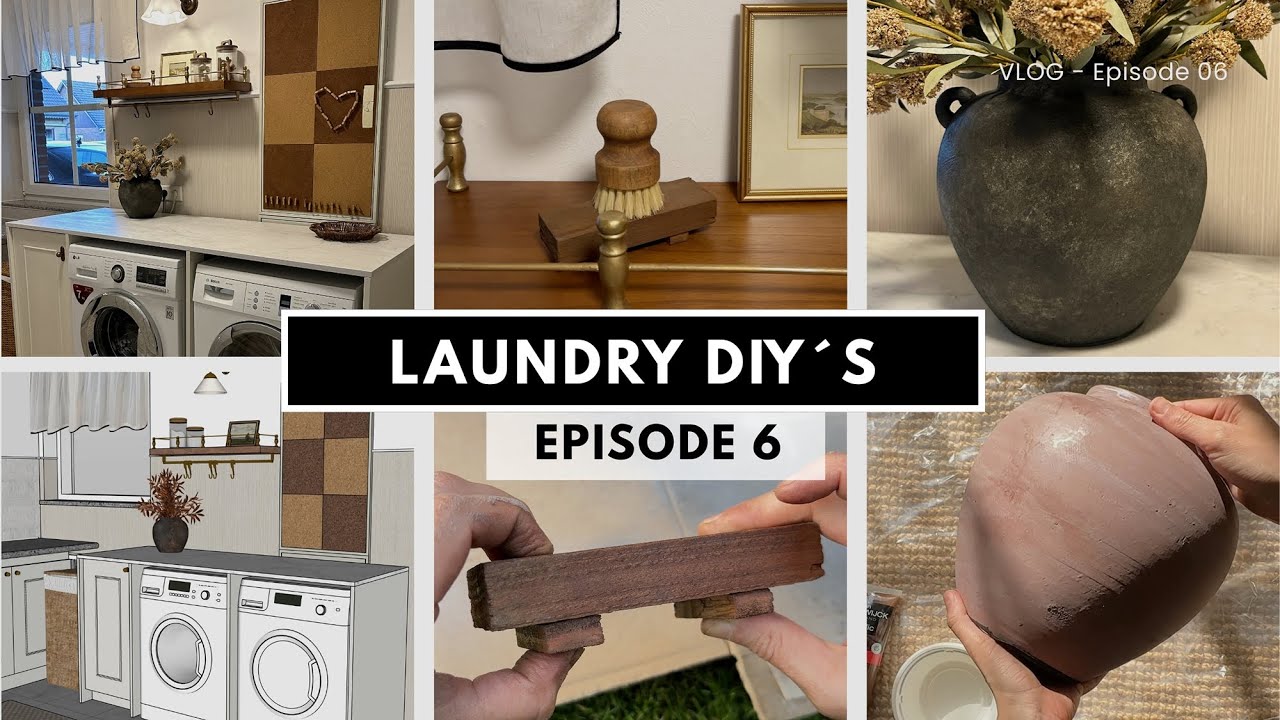 DIY Laundry Room Makeover – Episode 6: Laundry DIY´s & Reveal