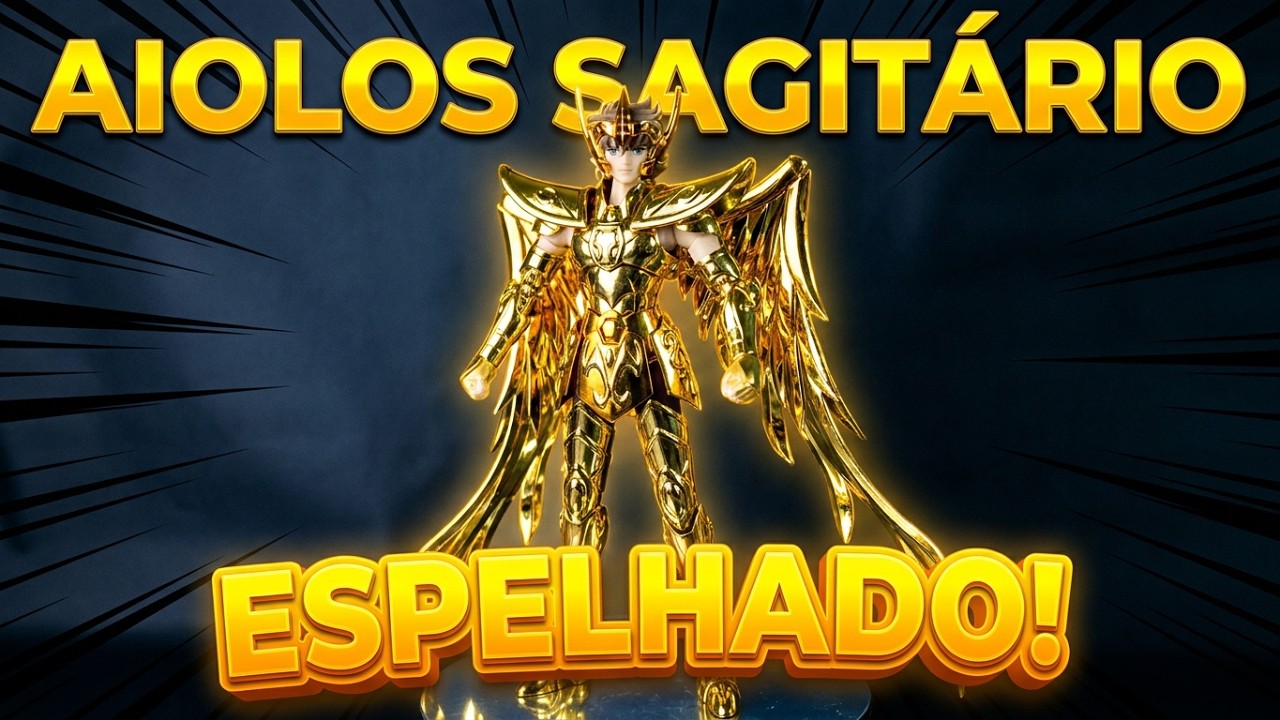 Cloth myth  Aiolos de sagitário ex metal cor gold mirror ( dourado  espelhado) mst review