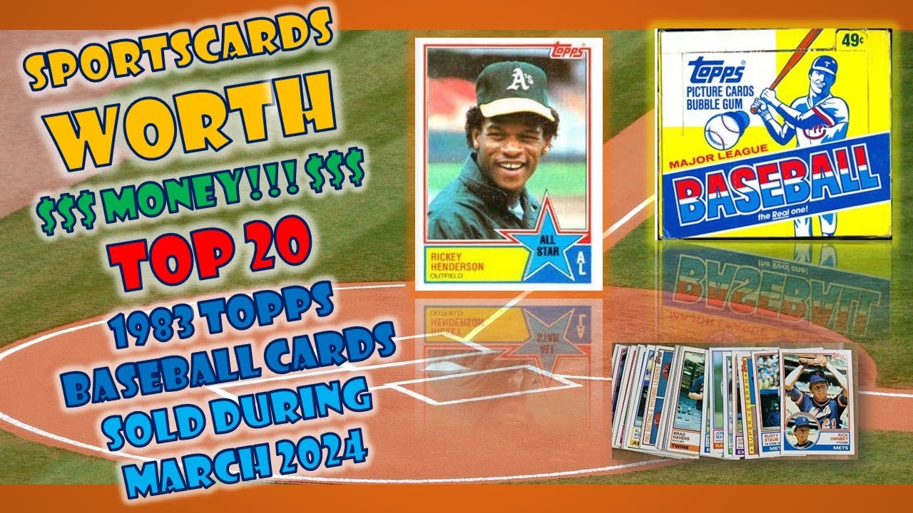 Бейсбольные карточки Topps 1983 года — самые дорогие продажи на eBay в марте 2024 г. | Спортивные...