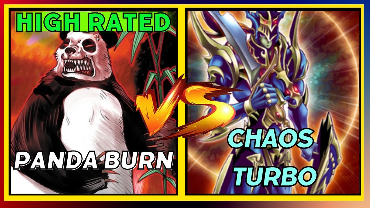 Goat Format Panda burn vs Chaos turbo | High Rated Dueling Book Replay