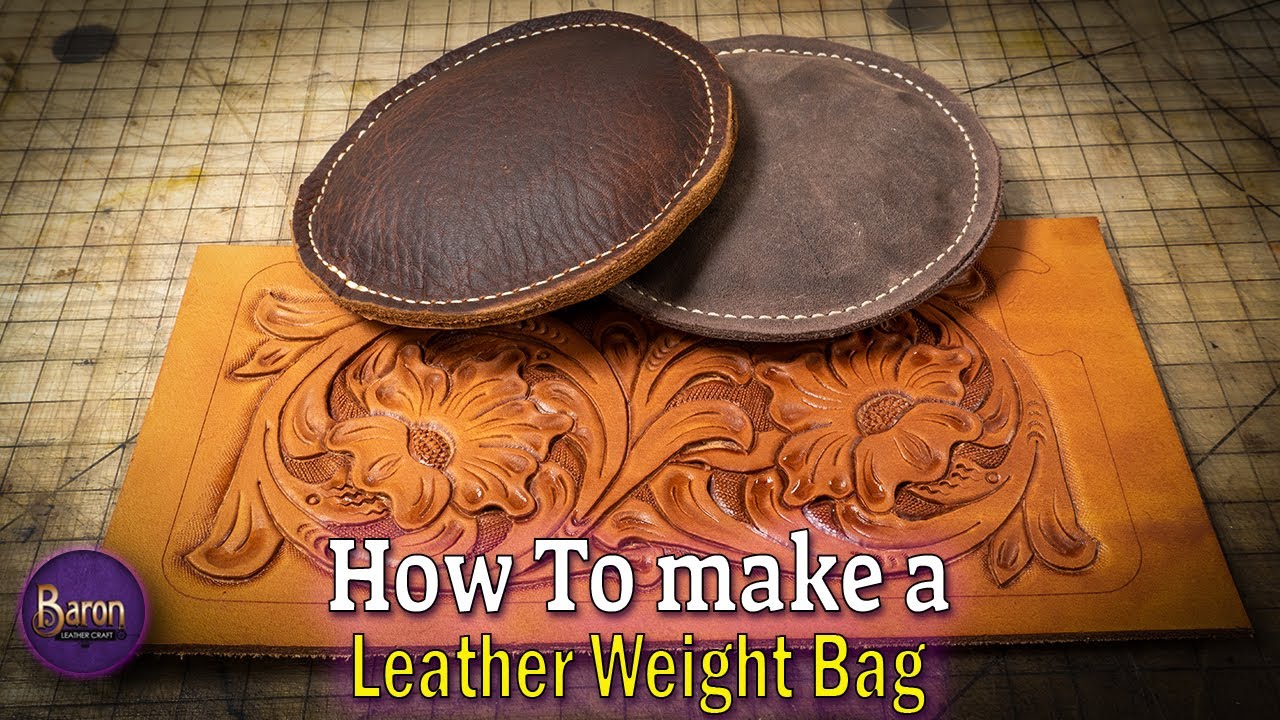 How to Make a Leather Weight Bag. Leather Craft Tool.
