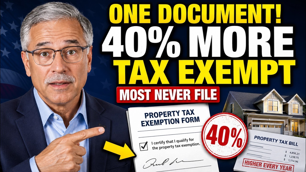 Seniors Over 65: This 1 Document Slashes Your Property Tax 40% &mdash; 92% Never File It