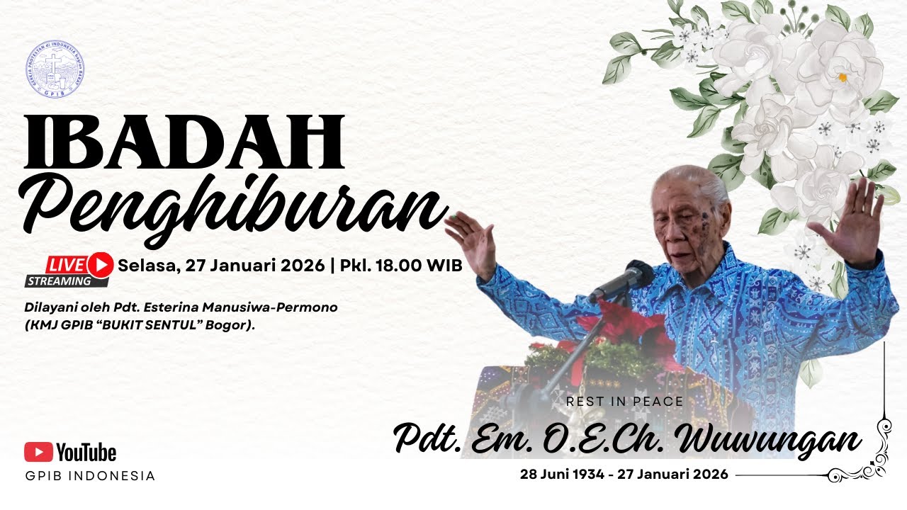 Ibadah Penghiburan alm. Pdt. Em. O.E.Ch. Wuwungan | LIVE Streaming