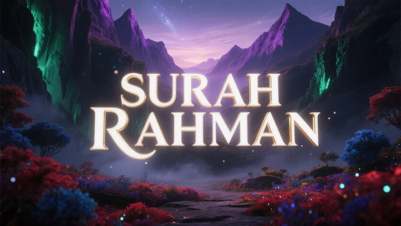 Surah Ar Rahman سورة الرحمن | قرآن هادئ يساعد على نوم عميق بلا قلق | #lofiquran