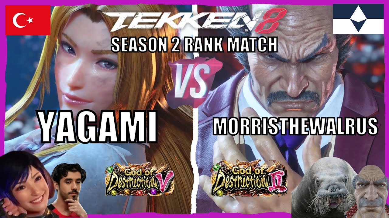 T8 🔥 YAGAMI (Low Ranked Reina) vs MORRISTHEWALRUS (Low Ranked Heihachi) 🔥 Tekken 8 Noob Gameplay