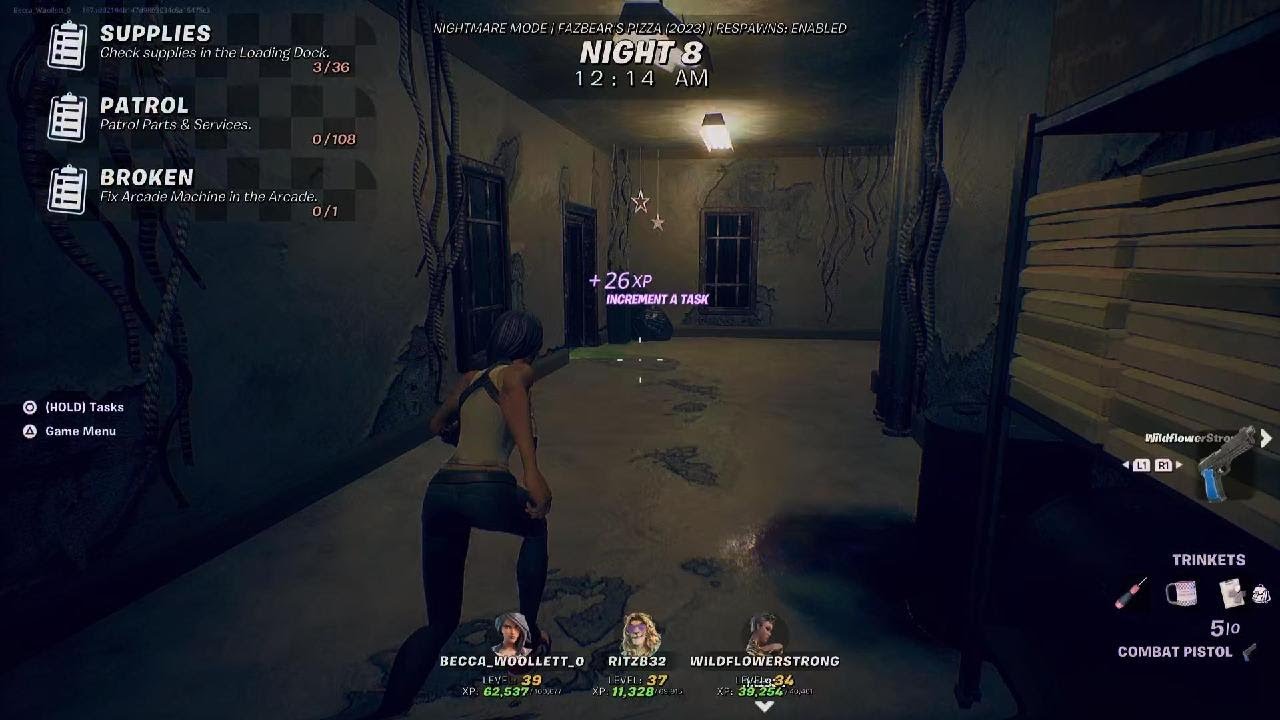 FNAF: Night Shift Survival | Fortnite | Flatfoot (Detective & Security Guard) Gameplay