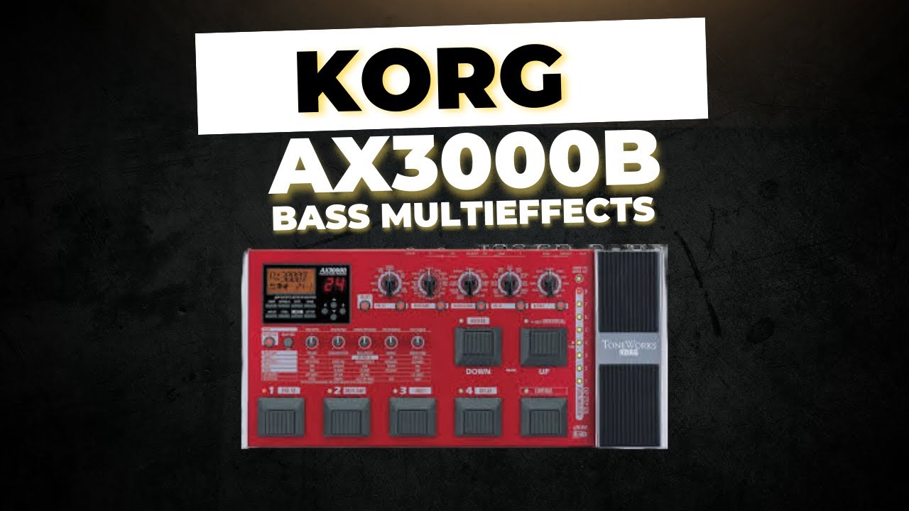 Korg AX3000B Bass Guitar Multieffects Sound Demo Run Through