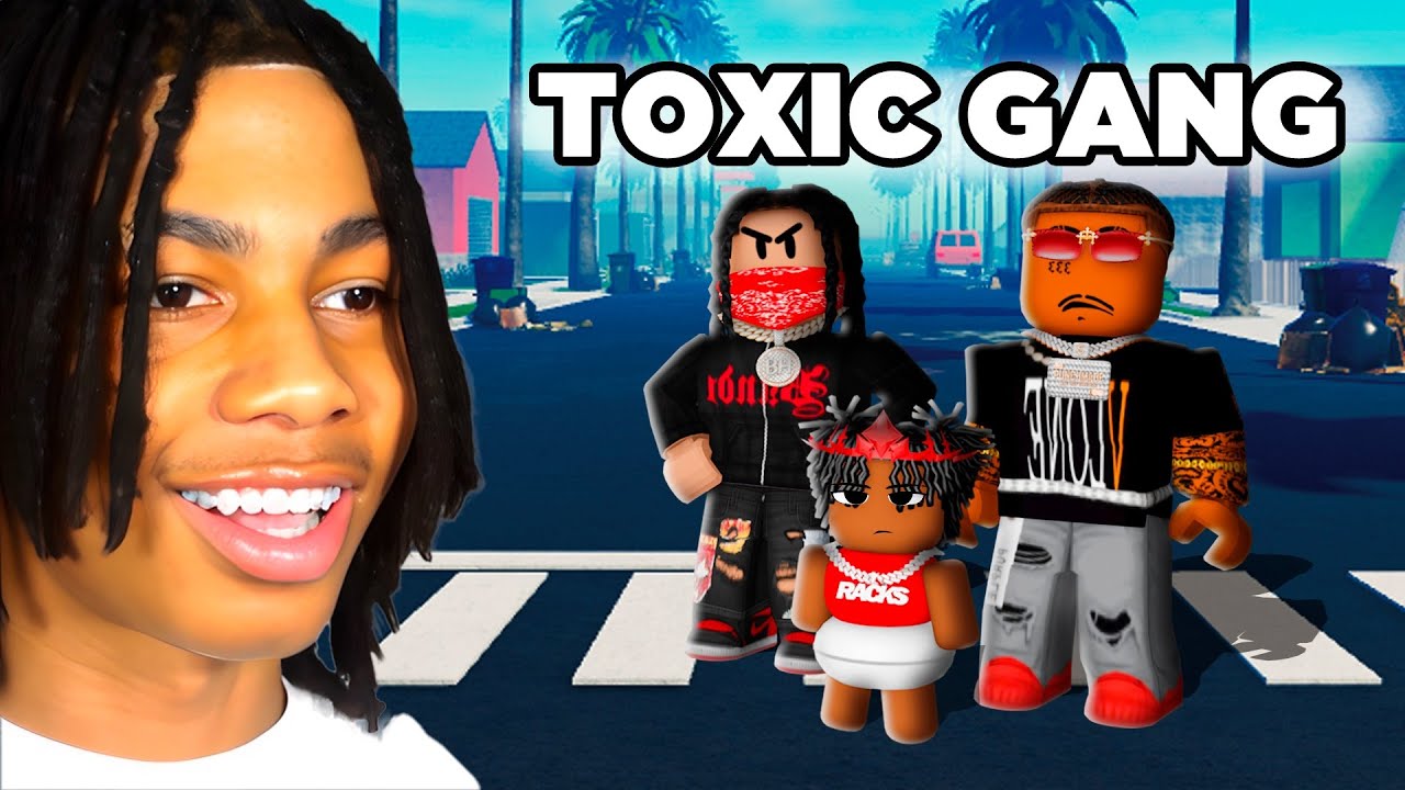 My LITTLE BROTHER Joined a TOXIC GANG in Roblox Cali Shootout
