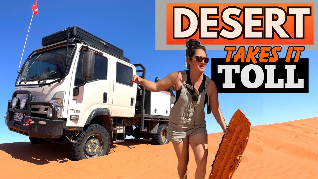 DESERT BOGGING/MECHANICAL ISSUES/SICKNESS - Fuel consumption & STATS on the SIMPSON DESERT PART B