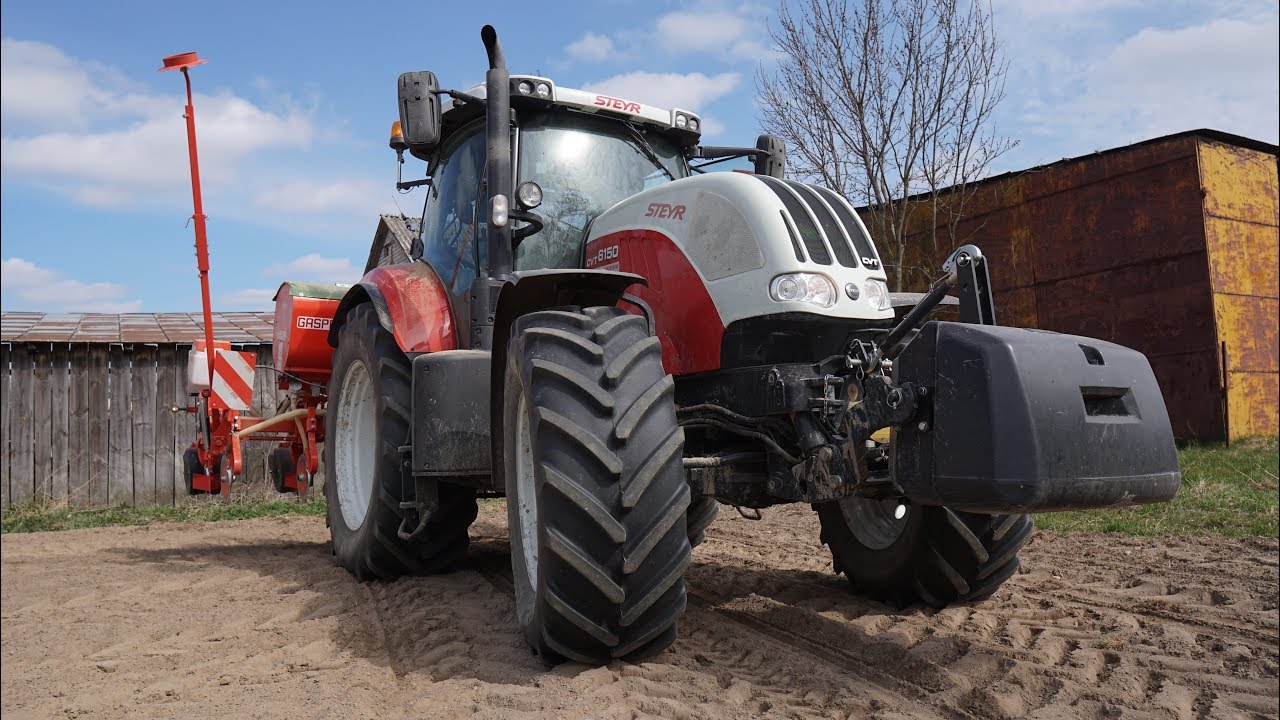 Corn Sowing I Steyr 6150 CVT & Maschio Gaspardo / AgrarEU