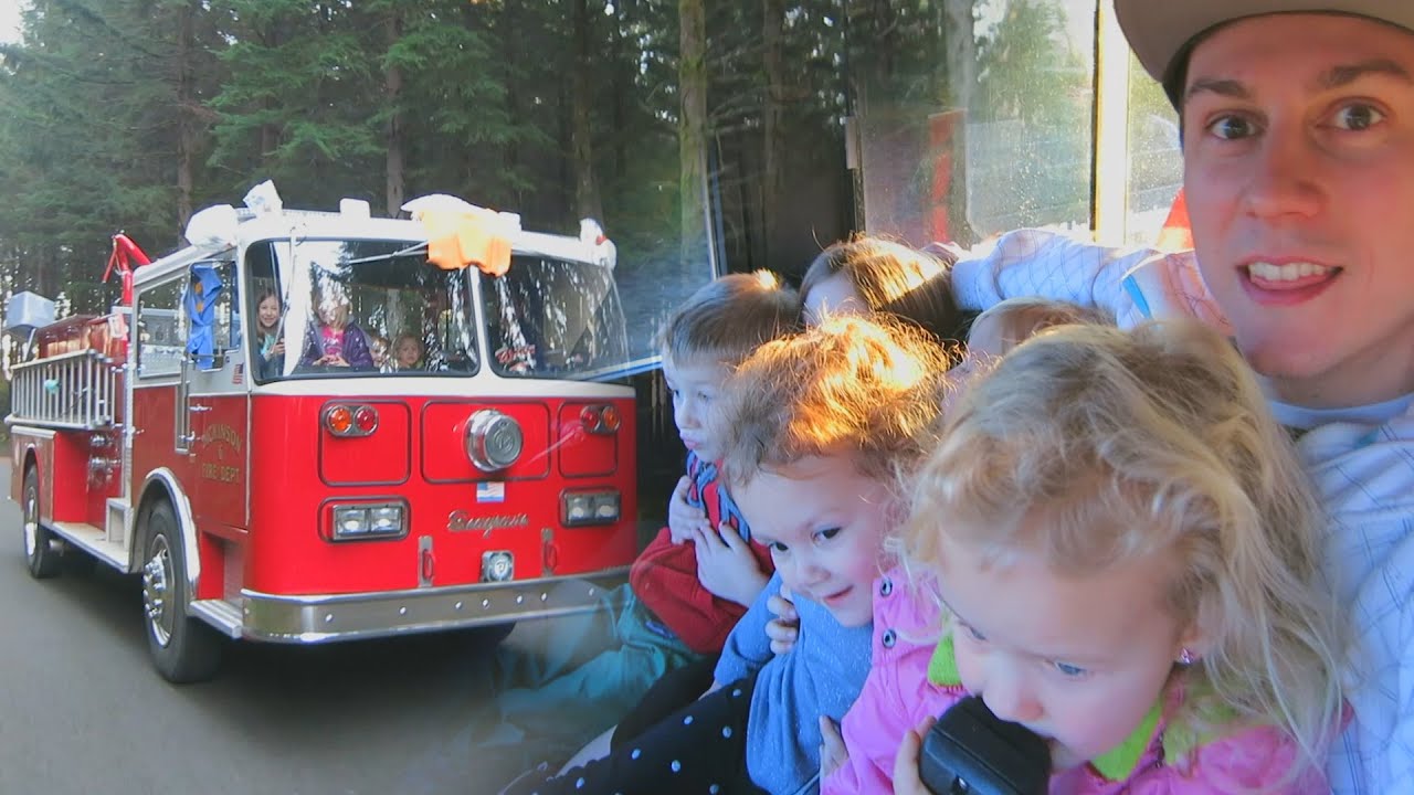 KIDS FIRE TRUCK RIDE | FIRE ENGINE RIDE ON IN ACTION
