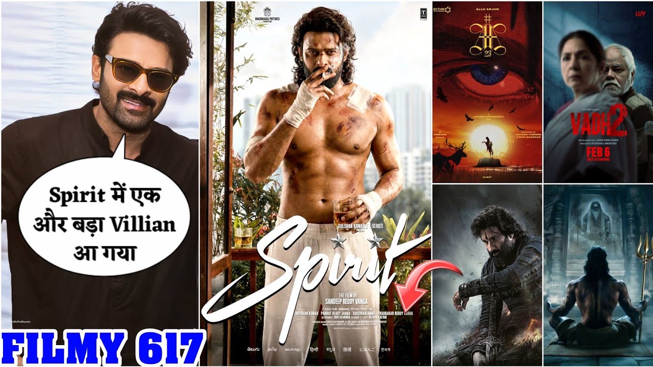 Spirit Big Update & New Big Casting💥AA23 Heroine❤‍🔥VD 14 Teaser🔥Border 2 Box office 🌟 FILMY 617