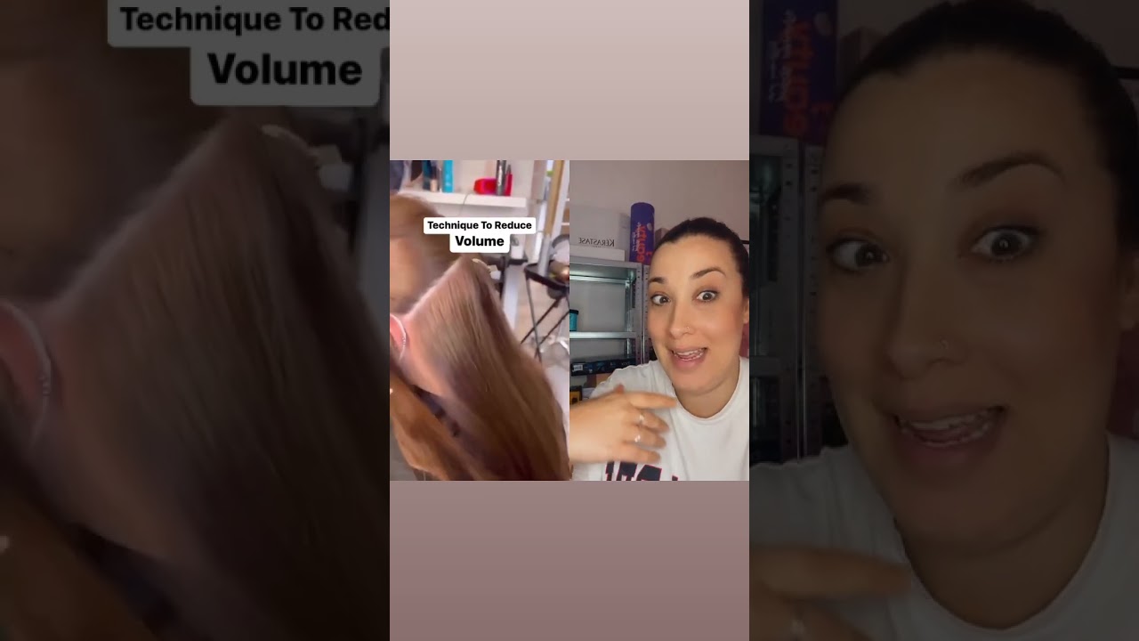 👀cómo quitar VOLUMEN de cabello😭