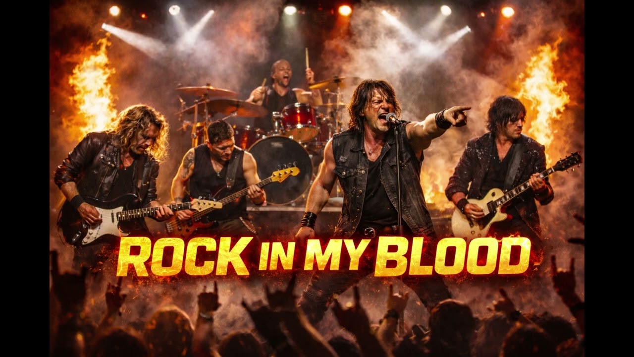 Rock in My Blood - AI-Generated Loud Hard Rock & Blues Rock Anthem