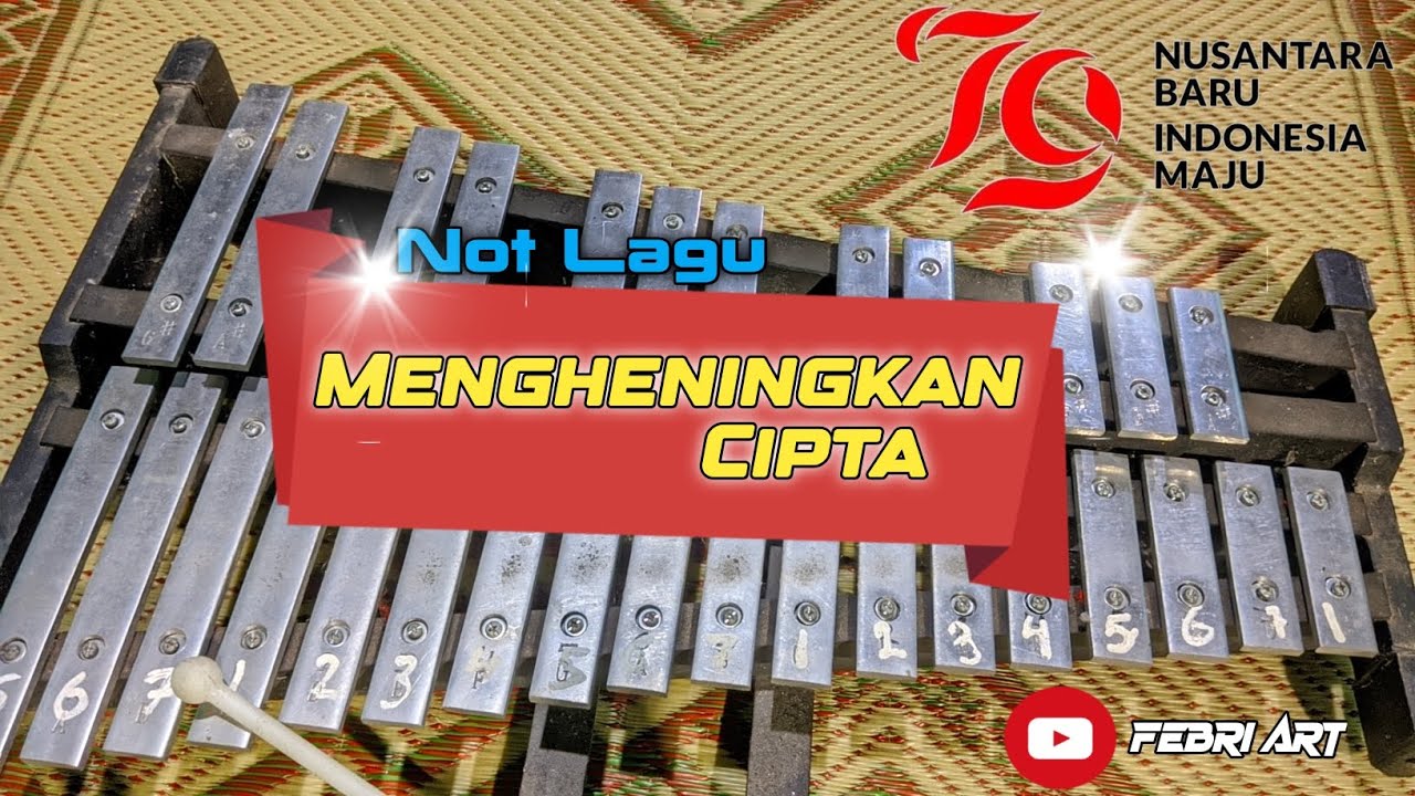 Not Lagu Mengheningkan Cipta Menggunakan Alat Musik Balera