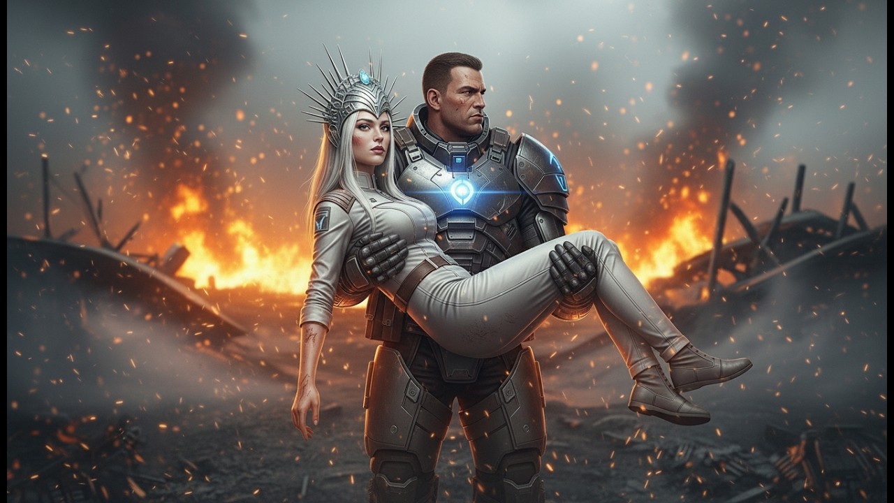 I Saved the Alien Queen from the Burning Battlefield — She Claimed Me as Her King