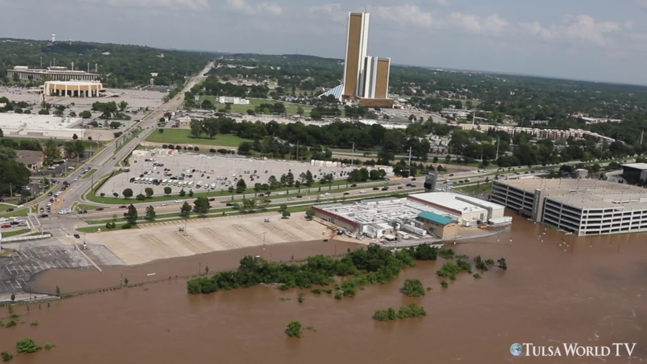 Tulsa flooding: Aerial coverage of Flooding along the Arkansas River, Skiatook, and Broken Arrow