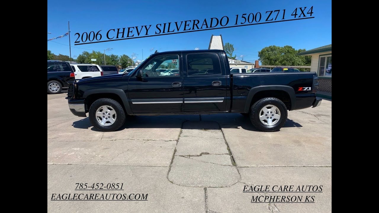 (SOLD) 2006 CHEVY SILVERADO CREW CAB Z71 4X4 @EAGLE CARE AUTOS