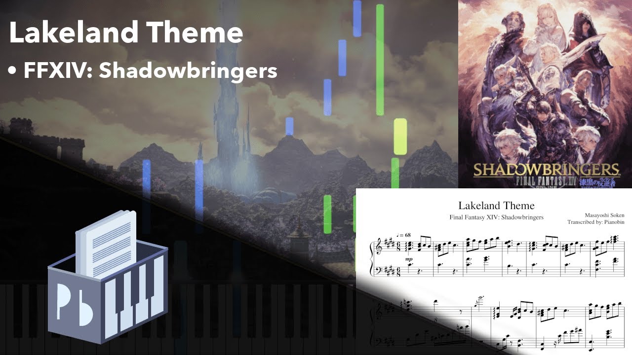 Lakeland Theme - FFXIV: Shadowbringers OST (Piano Tutorial)