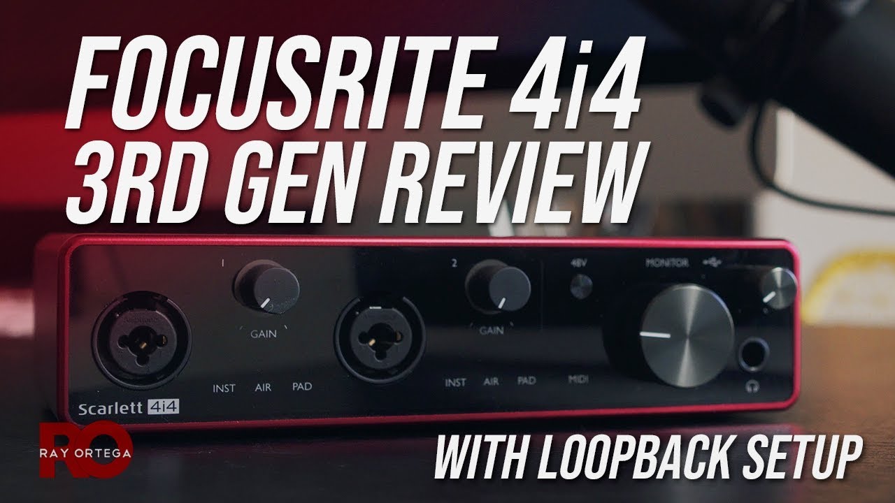 Обзор Focusrite Scarlett 4i4 (3-го поколения) и настройка обратной связи