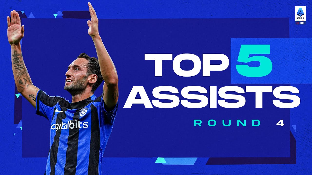 Calhanoglu&rsquo;s perfect lofted pass for Barella | Top Assists | Round 4 | Serie A 2022/23