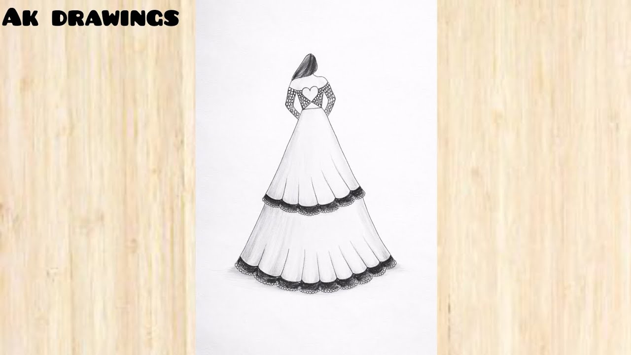 How to Draw a Girl with Beautiful Lehenga| Easy Girl in Lehenga Drawing | Step by Step Pencil Sketch