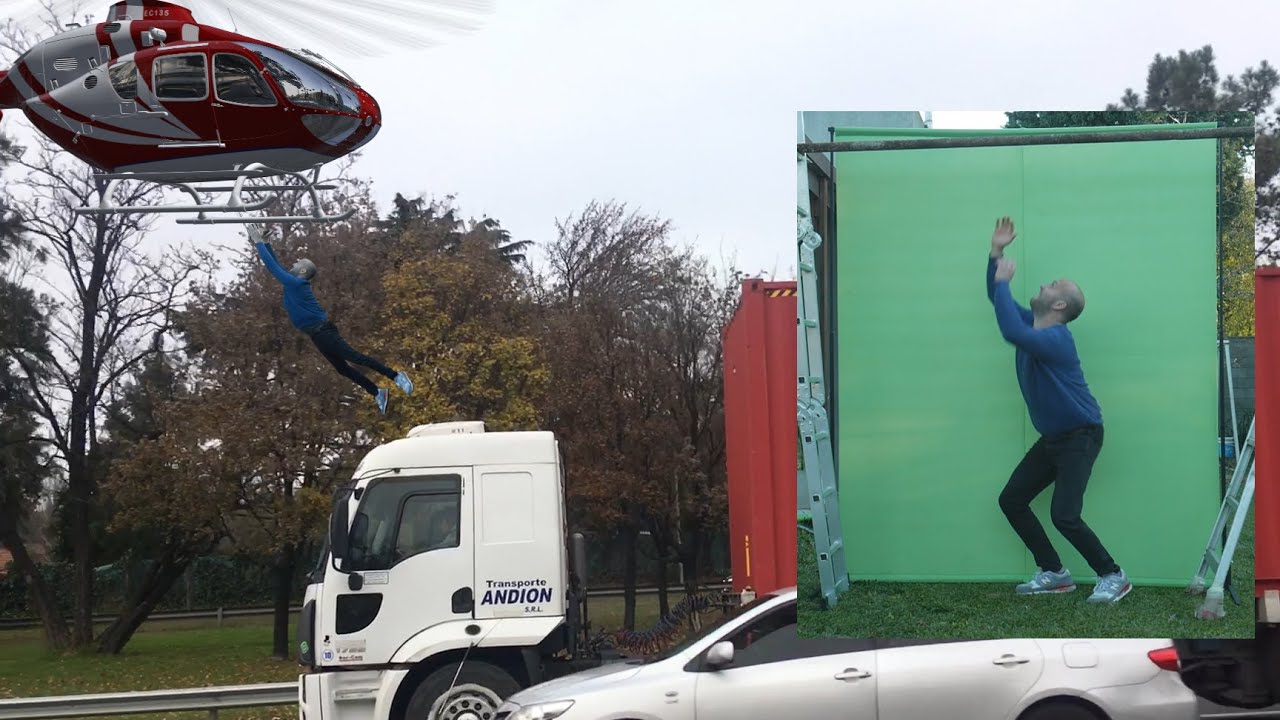 🚁Free Green screen Composition and 3d element tutorial 🚁
