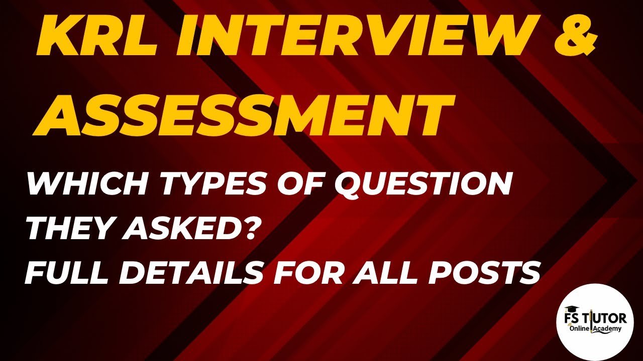 Krl Hr1384 Which types of question asked in Conceptual Assessment and In Interview details video