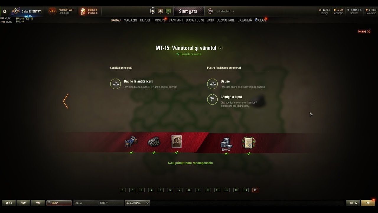 World Of Tanks Obj 260 - MT 15 - With Honnors !!! STB -1 !!!!