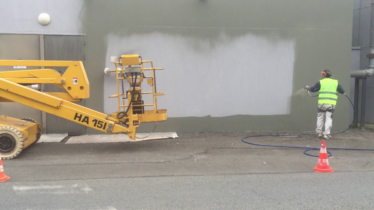 peinture  pistolet facade industrie