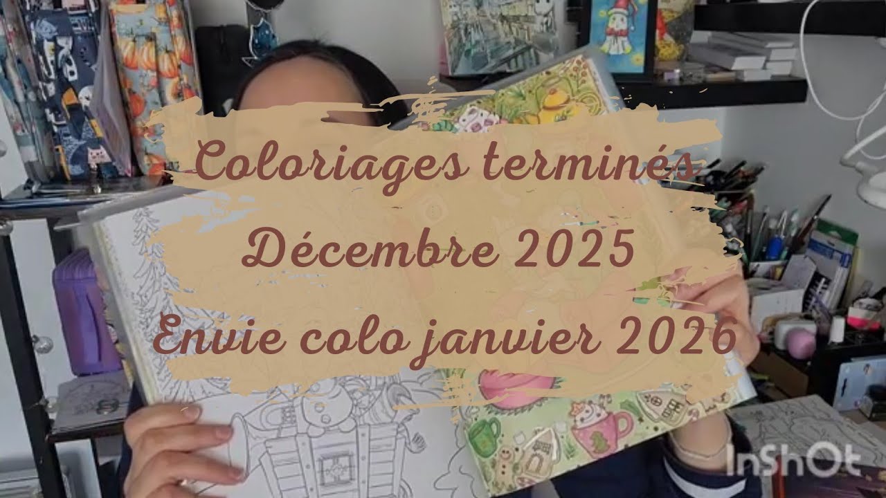 Mes coloriages terminés de décembre 2025