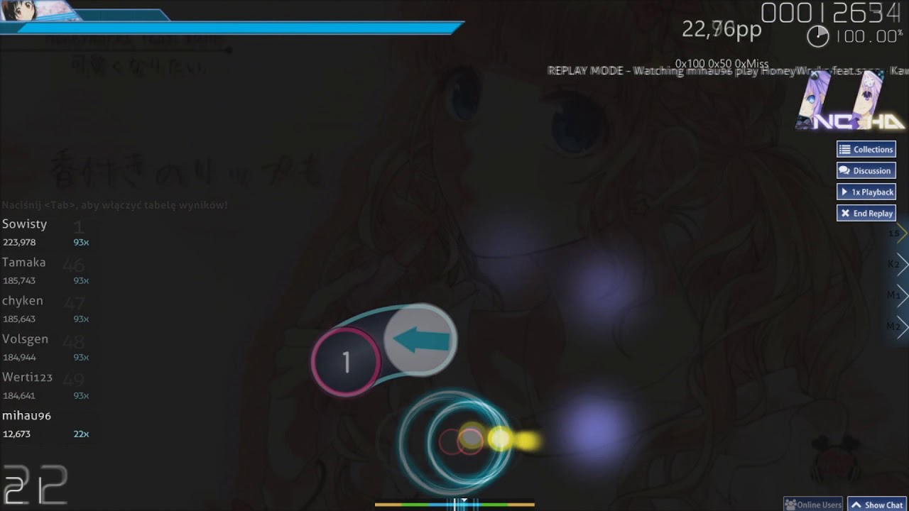 Osu! Easy pp map! for beginners #2 (HoneyWorks feat.sana - Kawaiku Naritai (Short Ver.) +HD,NC )