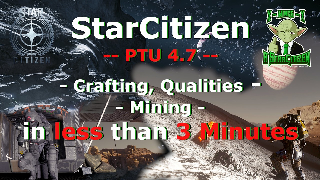 Создание предметов, определение качеств и добыча ресурсов в PTU 4.7 менее чем за 3 минуты - #Star...