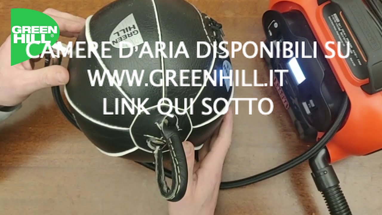 Sostituzione camera d'aria palla tesa boxe