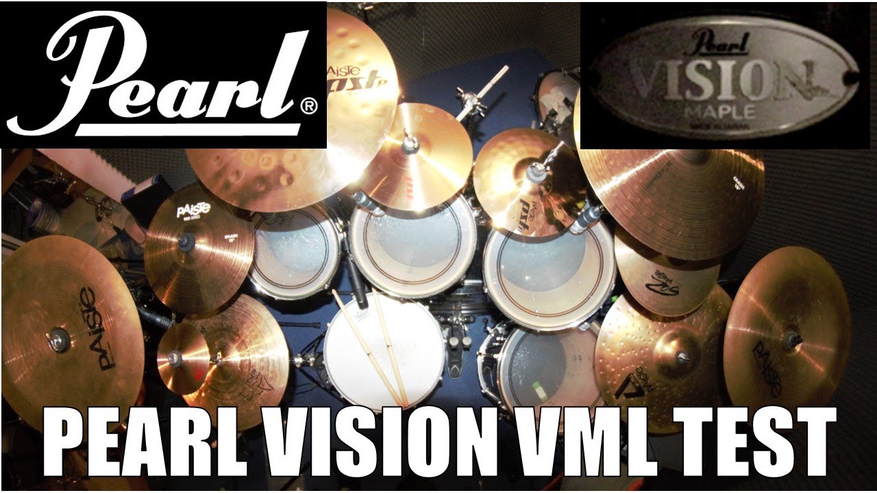 PEARL VISION VML maple Drum set test + JUPITER COB snare (4914DC)