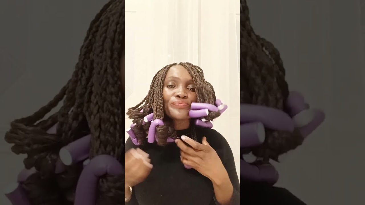 How to curl braid with hot water using bendy rollers detailed l beginners friendly l easy mathod 😍🔥