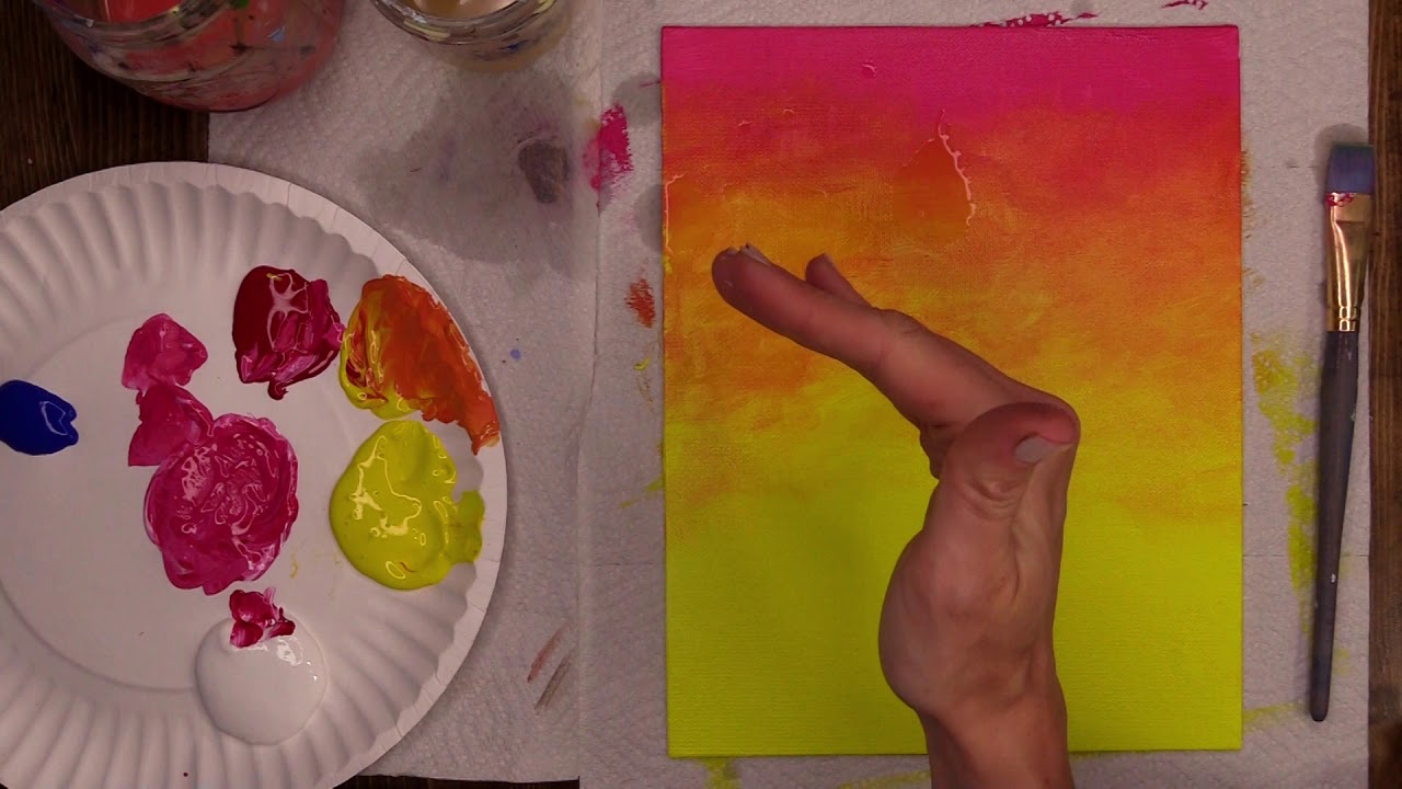 Acrylic double daisies - Virtual McArt