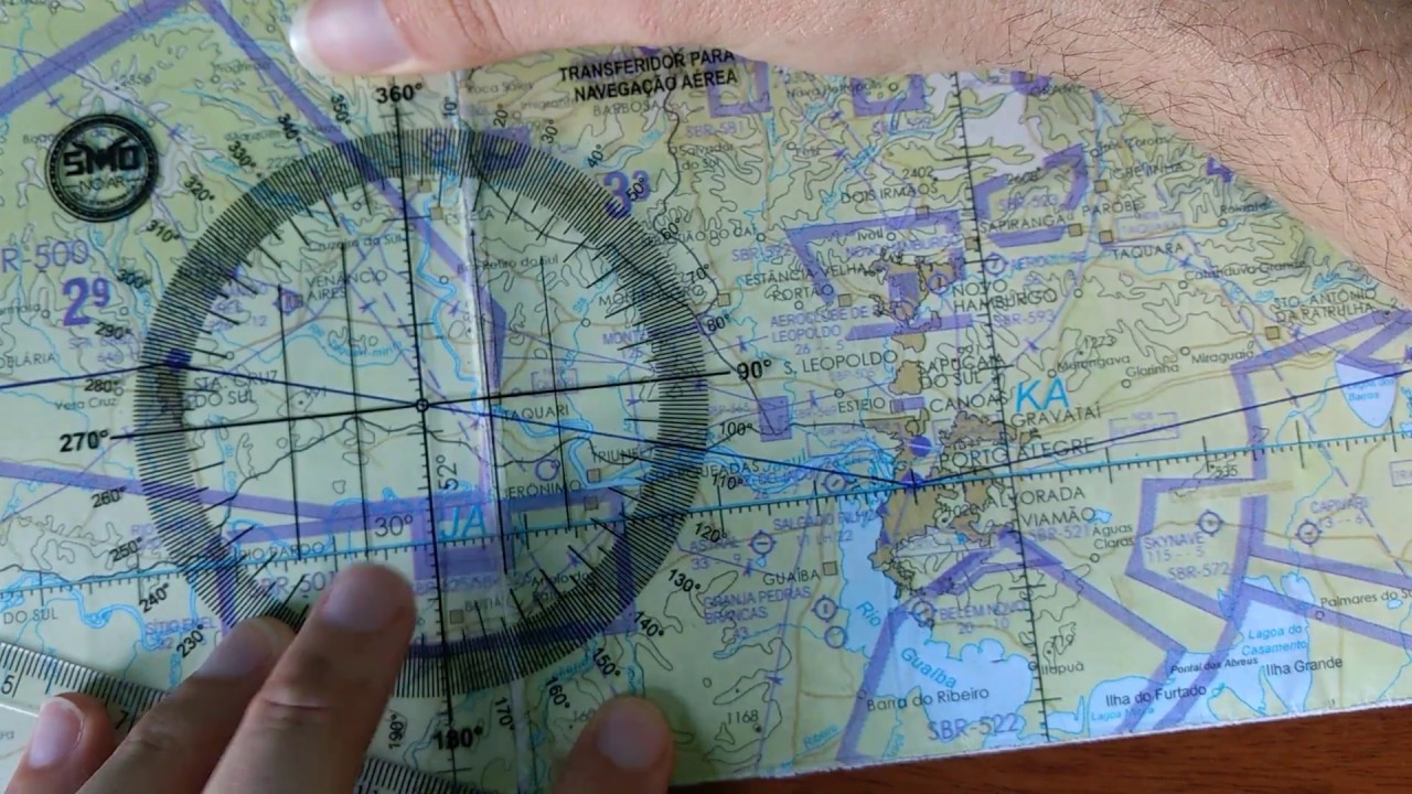 Como fazer uma navegação aérea simples (PP)