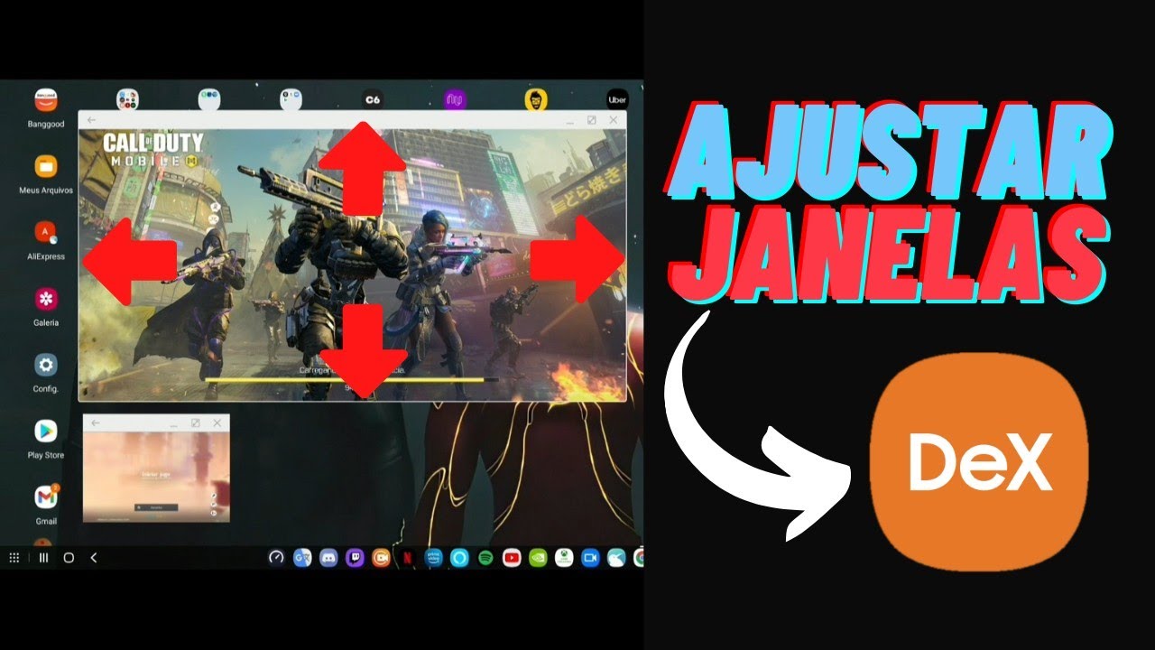 COMO AJUSTAR A JANELA DE QUALQUER APLICATIVO NO MODO SAMSUNG DEX
