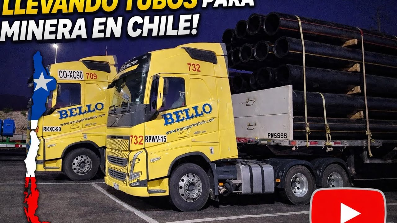 LLEVANDO TUBERIA PARA MINERAS DE CHILE