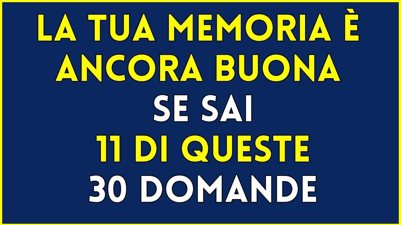Quanto sei bravo in cultura generale? Scoprilo adesso! Quiz adulti #5