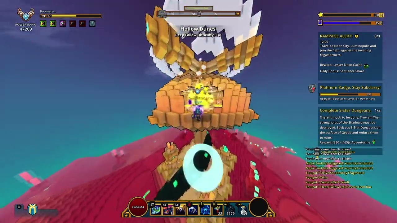 Trove: Farming U11 / D14 with 47K Boomeranger