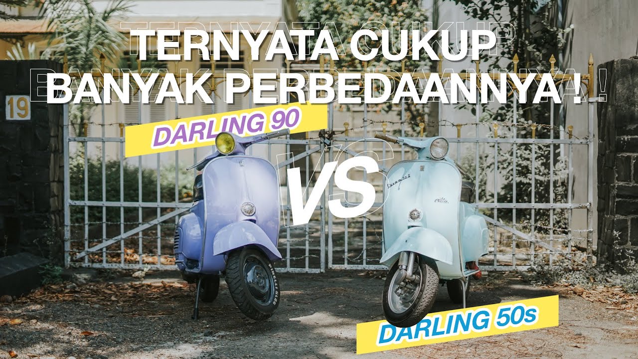 Vespa Darling 50s dan Darling 90 yang masuk Indonesia